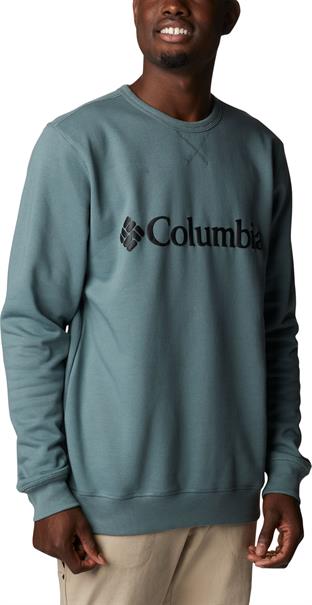 COLUMBIA m columbia logo fleece crew