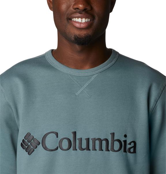 COLUMBIA m columbia logo fleece crew