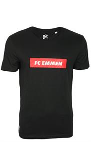 FC Emmen T-Shirt zwart/rood jr