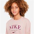 Nike Girls sportswear trend fleece crew print