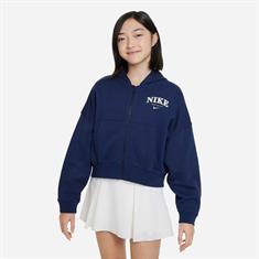 Nike Girls sportswear trend fleece full zip hoodie prnt
