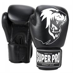 Super pro boxing Combat Gear Warrior Lederen (kick)bokshandschoenen